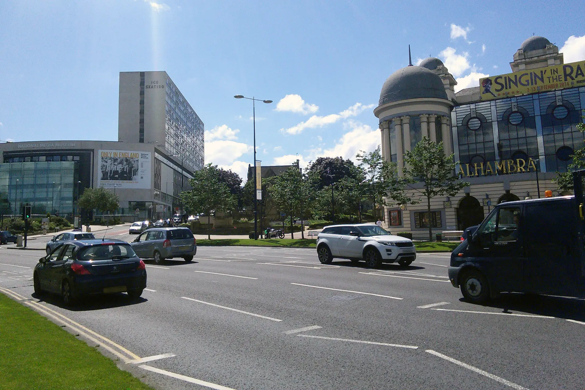 Bradford road with the Alhambra in the background