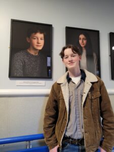 Francis, 15, with his portrait